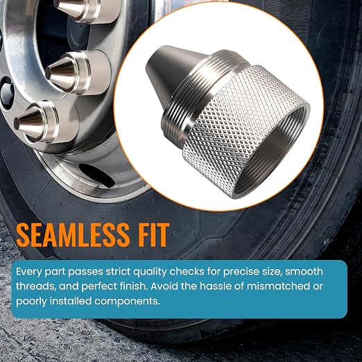 1.375''X24 Cone Shaped Parts Stainless Steel Aluminium Replacemet Sealed End (Silvery, 1.375''X24)