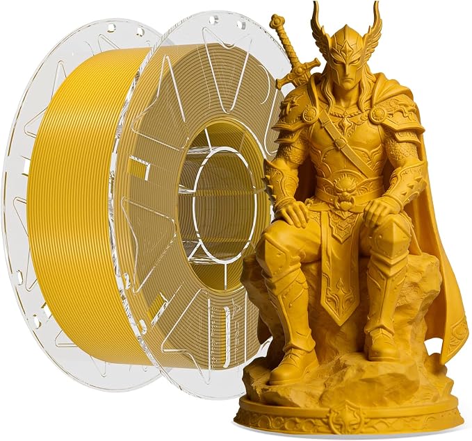 Creality 3D Printer RFID Filament, Hyper PLA Filament 1.75mm Bundle for 3D Printing, Hyper PLA RFID Filament No-Tangling High Precision, 1KG(2.2 lbs) Spool (Gold)