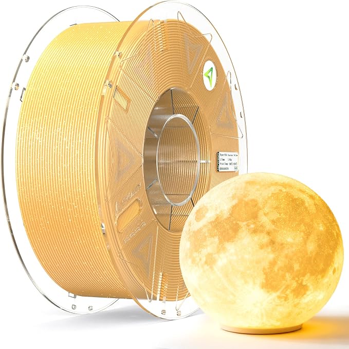 Creality Hyper PLA Starry Galaxy 3D Printer Filament, Sparkle PLA 1.75mm, Shimmering Stardust Finish, High Speed RFID Smart Filament, Smooth Shine Fits for Most 3D Printers