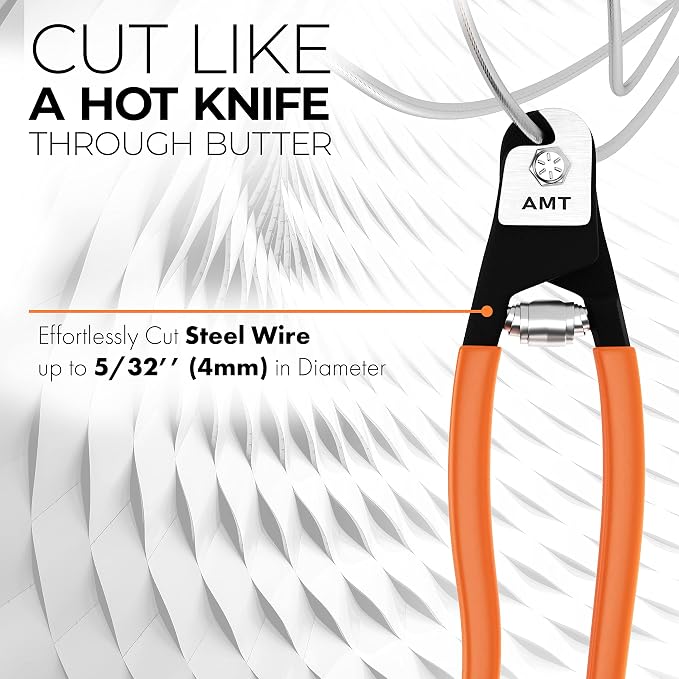 AMERICAN MUTT TOOLS Copper Wire Cable Cutter and Steel Wire Rope Cutter