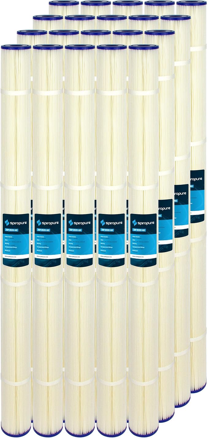 SpiroPure 40x2.5 20 Micron Sediment Water Filter SPC-25-4020 (Case of 20)