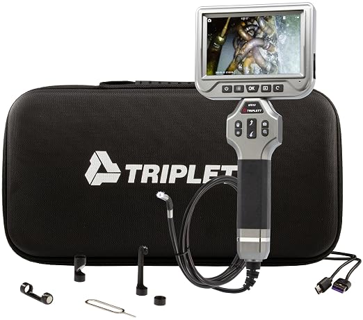 Triplett BR510 Waterproof High Definition Borescope with 360° Articulating Camera