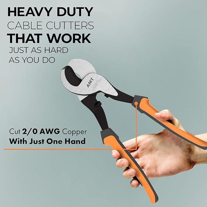 AMERICAN MUTT TOOLS Copper Wire Cable Cutter and Steel Wire Rope Cutter