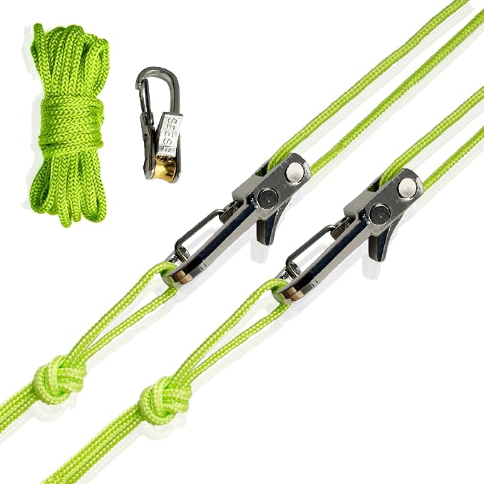Rope Tightening Tool & Tensioner: Retractable Rope with Alloy Buckle for Outdoor Enthusiasts - Perfect for Camping Tent Building, Tarp Tie Downs, Hammock Installation & Outdoor Gear Securing(3)