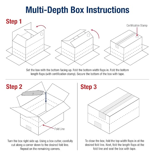 Box USA Moving Boxes, 20"L x 14"W x 14"H 15-Pack - Multi-Depth Standard Corrugated Cardboard Box for Packing, Shipping and Storage