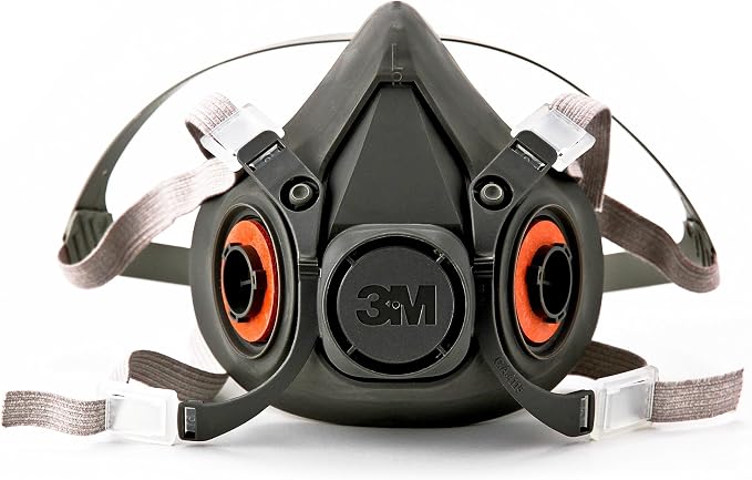 3M Half Facepiece Reusable Respirator 6300, Gases, Vapors, Dust, Paint, Cleaning, Grinding, Sawing, Sanding, Welding, Large