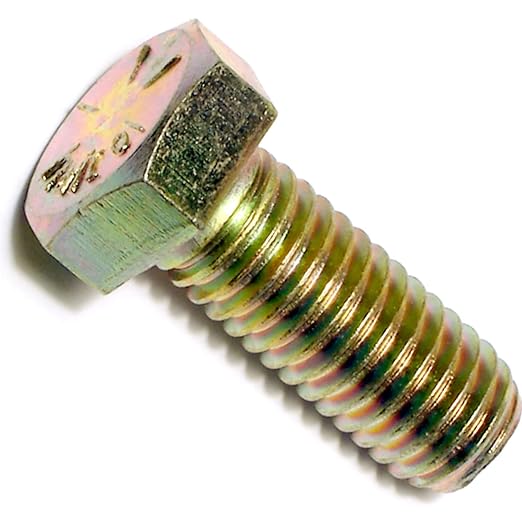 Hard-to-Find Fastener Grade 8 Hex Cap Coarse Large Bolts, Midwest Assortment Refill, Steel Hex Bolts for Construction, Home Improvement, 1/2-13 x 1-1/4 - Inch, Pack of 4