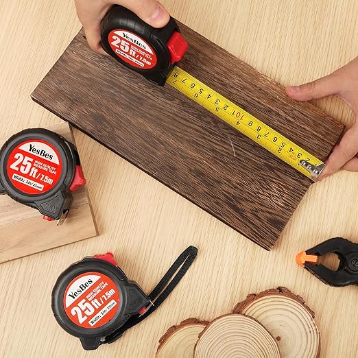 Tape Measure 25 ft, 10 Pack Bulk Easy Read Measurement Tape, Self-Locking Measuring Tape Retractable 25 FT by 1 in