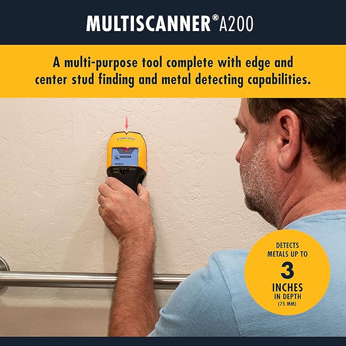 Zircon® MultiScanner™ A200 Stud Finder Wall Scanner, Edge and Center Finding