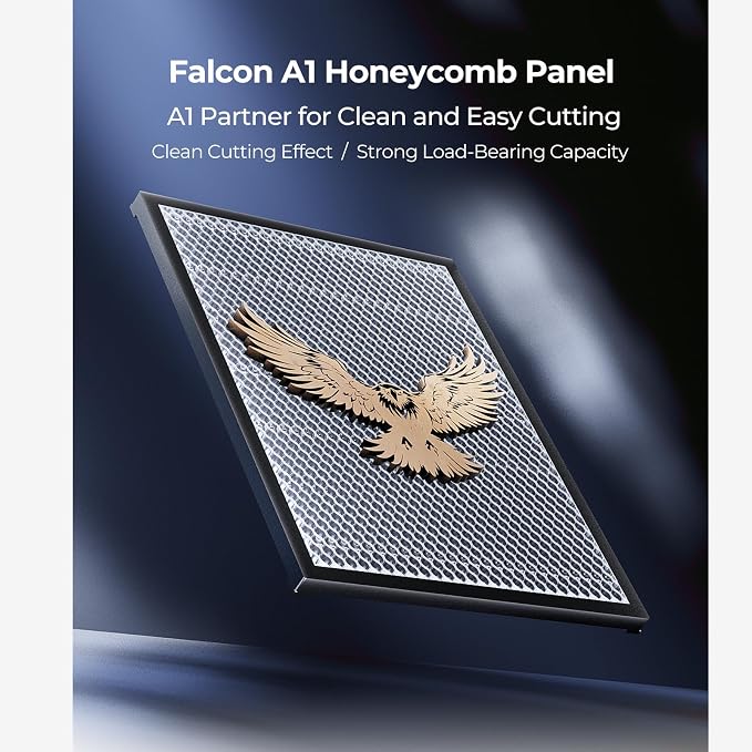 Creality Honeycomb Working Table 460x346mm, Laser Honeycomb Bed for Falcon A1 and A1 Pro, Aluminum Honeycomb Cutting Table for Fast Heat Dissipation and Desktop Protection (18.11” x13.62”)