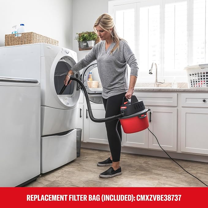 CRAFTSMAN CMXEVBE17250 2.5 Gallon 2.5 Peak HP Wet Dry Shop Vacuum Bundle