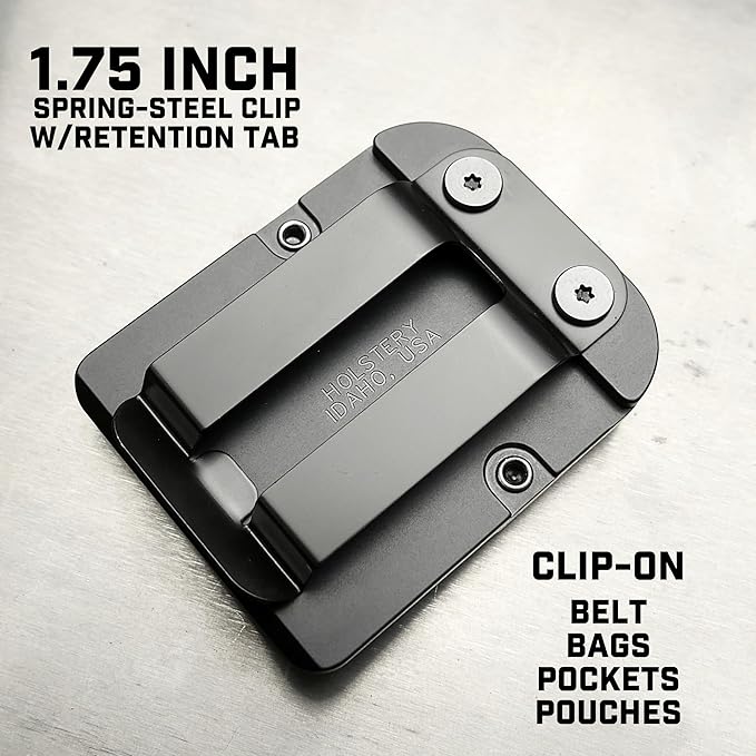 Holstery TapeMaster | Clip-On Tape Measure Holder - Low-Profile Measuring Tape Holster for Your Belt, Tool Bags, Pockets, or Pants