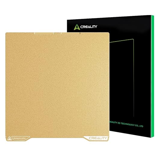 Creality K2 Pro Build Plate Original 325x310mm Dual Side Golden PEI Coating Spring Steel Magnetic K2 Pro Bed Plate Creality 3D Printer PEI Sheet for K2 Pro/K1 Max/Ender 3 V3 Plus