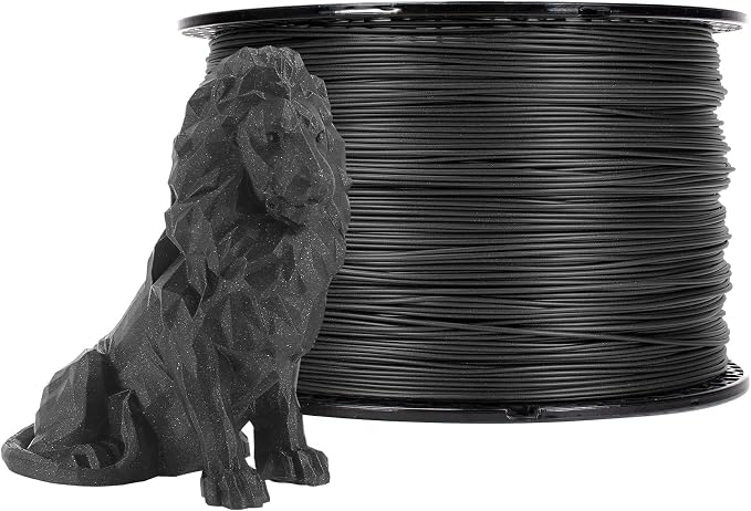 Prusament Premium PLA Prusa Galaxy Black 1.75mm 2kg Filament | PLA filament with ±0.02 mm precision, low warping, and reliable, tangle-free printing for beginners and professionals.
