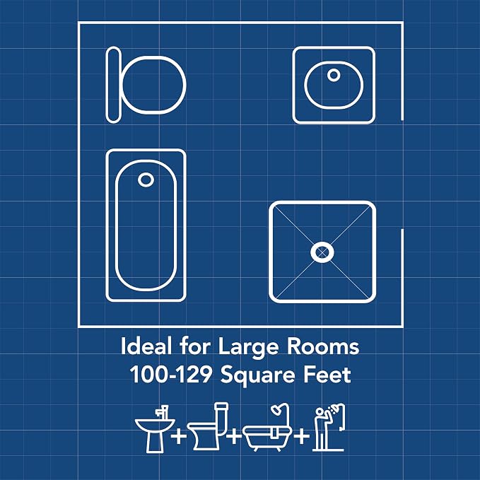 Broan-NuTone Bathroom Exhaust Fan – Retrofit Design Replaces Existing Fan Without Attic Access, Quiet 1.0 Sones, 110 CFM, Powerful Ventilation with 4 Selectable CCT Light Settings for a Modern Look