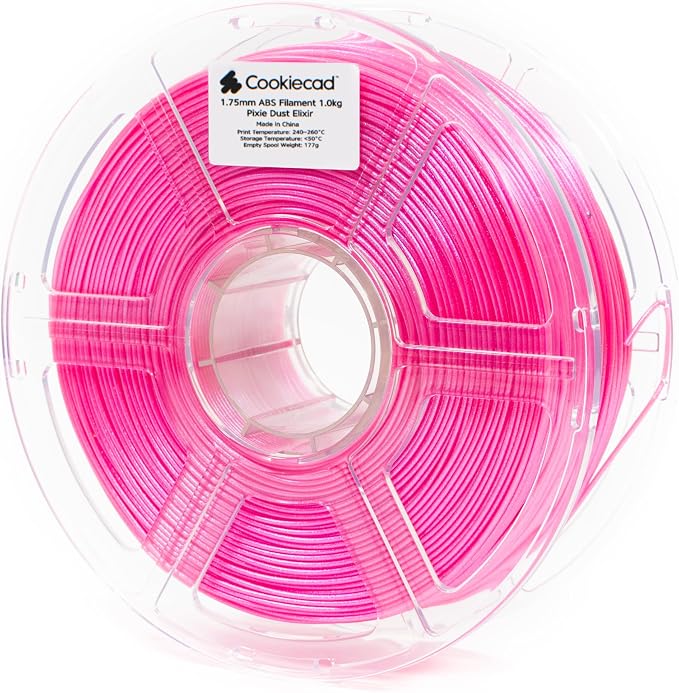 Cookiecad ABS Filament 1.75mm 1kg Iridescent 3D Printer Filament - Pixie Dust Elixir ABS
