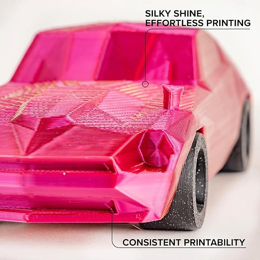 Polymaker Panchroma Dual Silk PLA Filament 1.75mm, 1kg, Banquet | Neatly Wound, High-Gloss Finish PLA(Gold-Magenta), Easy Print & Smooth Feeding, Compatible with Bambu Lab & Most 3D Printers