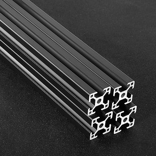 3030 T Slot Aluminum Extrusion for 3D Printer Parts and CNC DIY Black 500mmX4