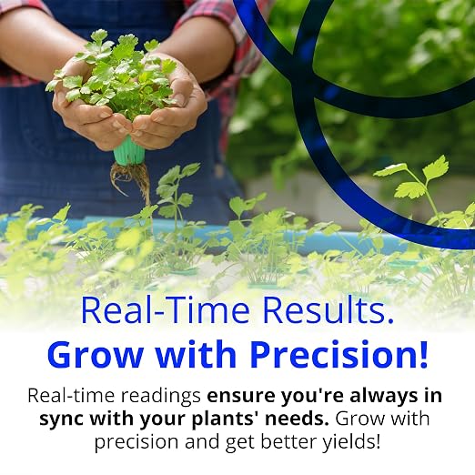 Bluelab PROBPH pH Probe for Water, Replacement Electrode for Meter, Monitor, and Controller with Easy Calibration, Tool for Hydroponic System and Indoor Plant Grow