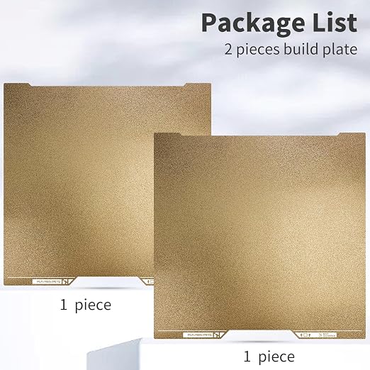 2 Packs Upgraded PEI Build Plate for Bambulab H2C A2L 3D Printer, Double Sided Textured PEI Sheet Platform 335×346.5mm, Premium Print Bed for H2C A2L Bambu Lab Series.