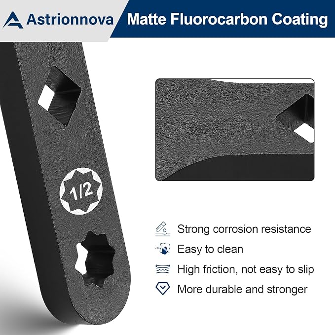 Lower Control Arm Prying Tool – Suspension Bushing Removal Tool Compatible with 1/2” Drive Breaker Bar – Ball Joint Separator for FWD and Import Cars