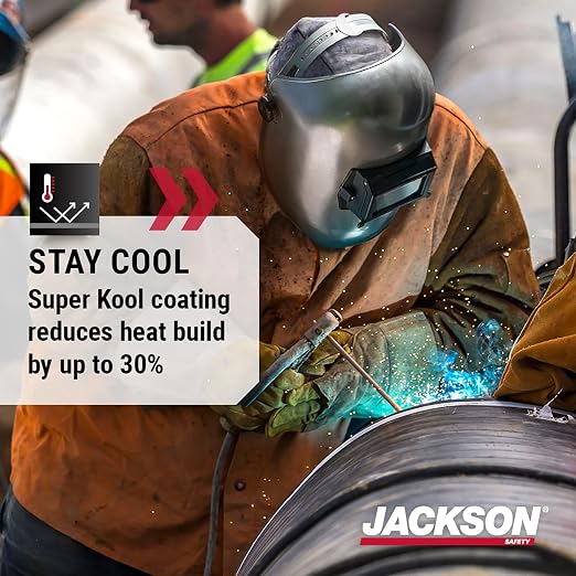 Jackson Safety PL280 Pipeline Welding Helmet - Shade 10 Flip Front Welding Hood - ANSI Z87.1 - Made in USA (Multiple Headgear Styles and Colors)