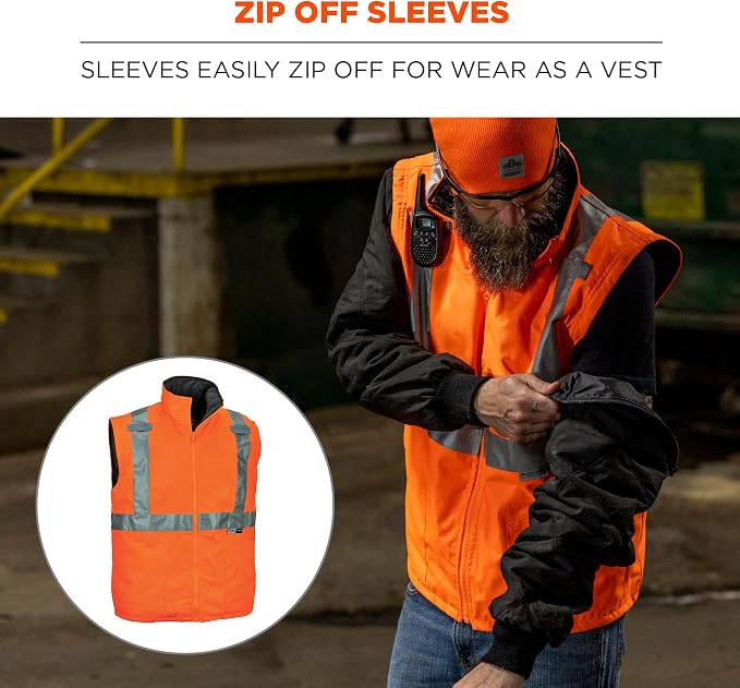 Ergodyne 8287 Type R Class 2 Convertible Thermal Jacket