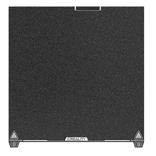 Creality K2 Plus Texture PEI Build Plate Kit, 3D Printer Heat and Wear Resistance Textured PEI Spring Steel Plateform with Wipe Nozzle Design for K2 Plus 370x370mm