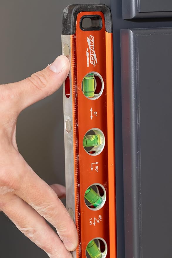 Swanson Tool Co SVT011 11-Inch Savage Aluminum Torpedo Level with Neodymium Magnets,Orange