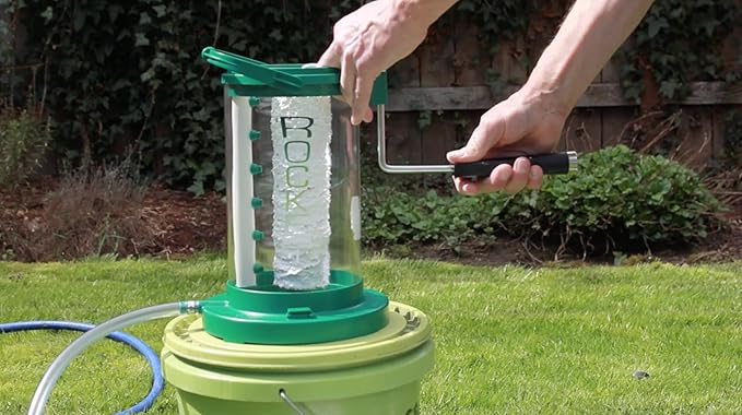 The Rocket Paint Roller Cleaner - Professional Hands-Free Roller Cover Washer for 9 Inch Rollers, Water-Powered Cleaning Tool for Contractors & DIY Painters