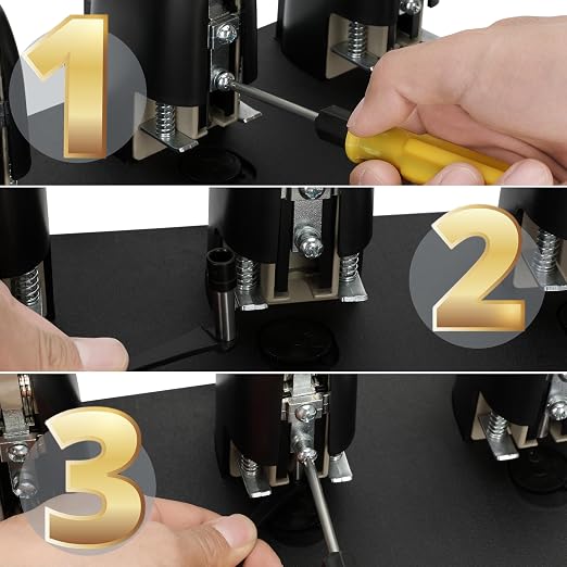 for Topfurn Heavy Duty 3 Hole Paper Punch Replacement Punch Kit,9/32-Inch Diameter Replacement Punch Kit,Includes 3 Punch Blades, 6 Punch washers, and 2 Tools for Replacing the Punch Blades