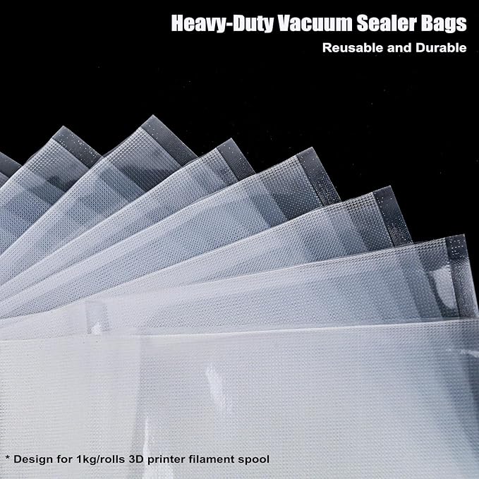 Filament Storage Bags 50 Pcs for Vacuum Sealer with 50 Desiccants, 15.7X11.8in Only Filament Bags and Desiccants, Without Sealer Machine