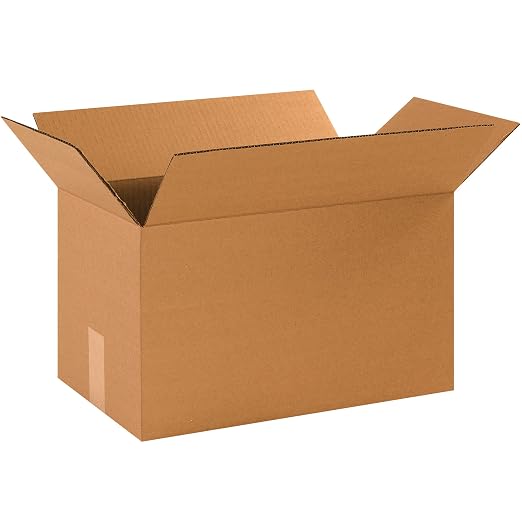 BOX USA Shipping Boxes 13"L x 10"W x 5"H 25-Pack Long Corrugated Boxes for Moving, Shipping, Mailing, Packing, Packaging and Storage