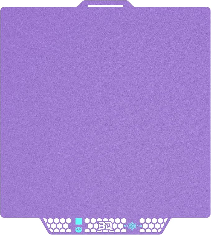 BIQU CryoGrip Pro Glacier Purple Compatible with Bambu-Lab P1S/P1P/P2S/X2D/X1C/X1E/A1 3D Printers 257x257MM Panda Build Plate Double Sided Upgrade Removable Surface Platform