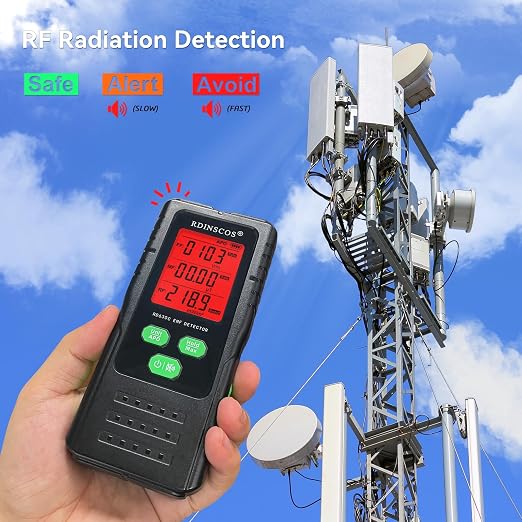 EMF Detector 3-in-1 Electromagnetic Radiation Meter Ideal for Non-Professional Users | AC Magnetic, AC Electric & Microwave Fields, Handheld EMF Reader, For Home, Office & Smart Meters