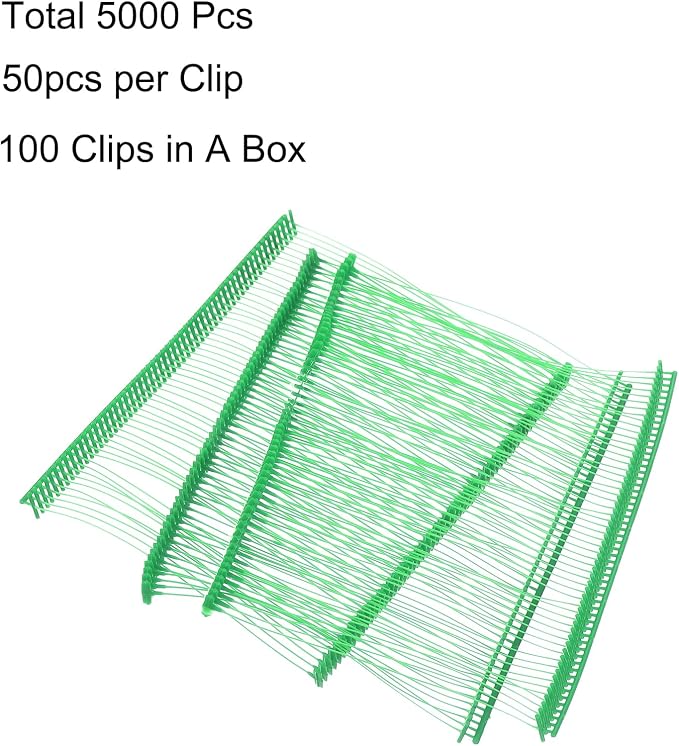 uxcell 75mm Tag Pins 3" Tagging Barbs Clothes Fasteners Tag Attachments for Clothes 5,000pcs, Green