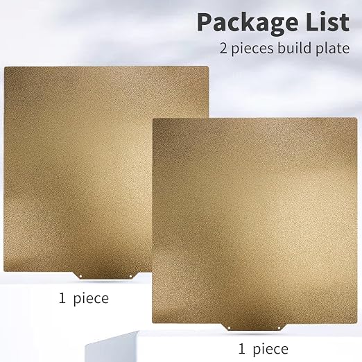 Upgraded 2 Packs 300x300mm for TAZ 6 PEI Build Plate Double Sided Textured Printed Bed,for LulzBot TAZ Workhorse, TAZ Pro, TAZ 3, TAZ 4, TAZ 5,Anet A8 Plus 3D Printer Accesseries Replacement.