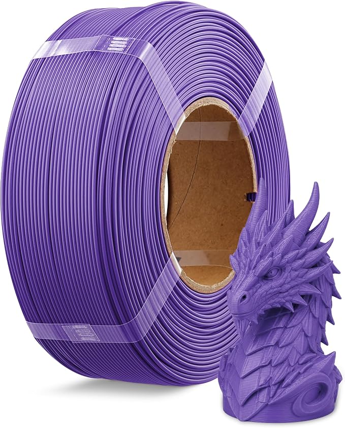 OVERTURE High Speed Refill PLA+ 3D Printer Filament 1.75mm, Upgraded Rapid PLA 2.0 with Enhanced Toughness & Stability, 1kg (2.2lb) Refilament for Bambu Lab (Purple)