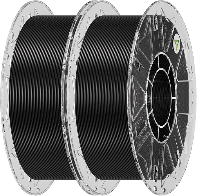 Creality Hyper PLA Filament 1.75mm Bundle 2KG, RFID 3D Printer Filament for High-Speed Printing up to 600mm/s, ±0.03mm Accuracy, 3D Printing Filament for Most 3D Printers (Black&Black)
