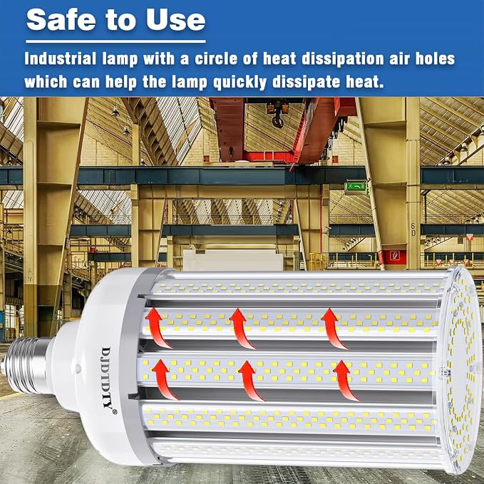 1 Pack Super Bright 400W LED Corn Light Bulbs,E39 Base,White Light 40000LM Garage Warehouse Workshop Barn (400W)