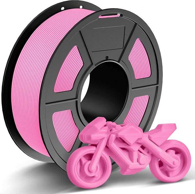 TECBEARS Pink PETG Filament for 30mm/s - 600mm/s High Speed Printing | 1kg Spool, 1.75mm Filament accuracy +/- 0.02 mm, Neatly Wound Filament, Fit Most FDM Printers and Bambu Labs Printer