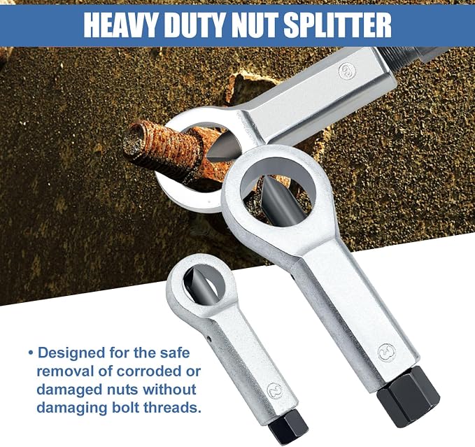 29PCS Impact Nut/Bolt Removal Drill Bit Kit, Bolt Extractor Tool Set, Screw Extractors, Nut Splitter Cracker Set For Damaged Rusted Screws,Bolts, Nuts And Fittings