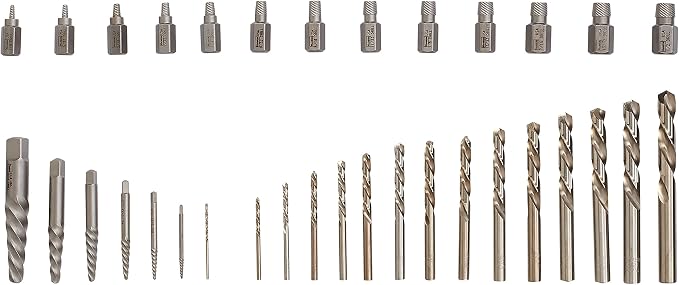 IRWIN Tools Hanson Screw Extractor and Drill Bit Set, 35 Piece, 11135ZR