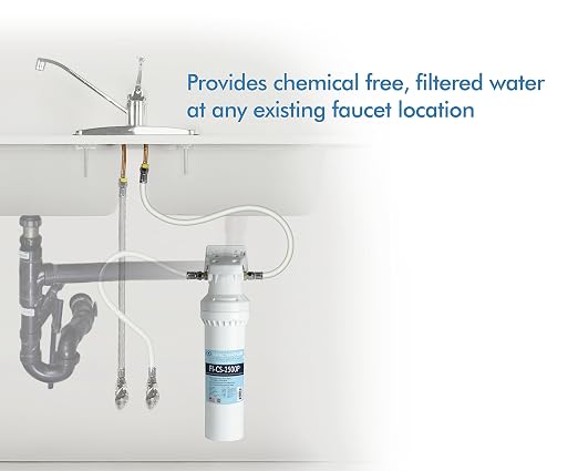 APEC Ultra High Capacity Under Sink Water Filtration System Plus Scale Inhibitor - Premium Quality US Made Filter (CS-2500P)