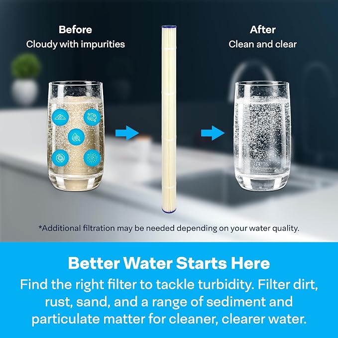 SpiroPure 40x2.5 30 Micron Sediment Water Filter SPC-25-4030 (Case of 20)