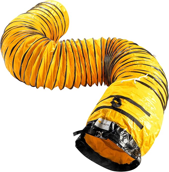 MOUNTO 25FT PVC Flexible Duct Hosing for Exhaust Fan (18inch)