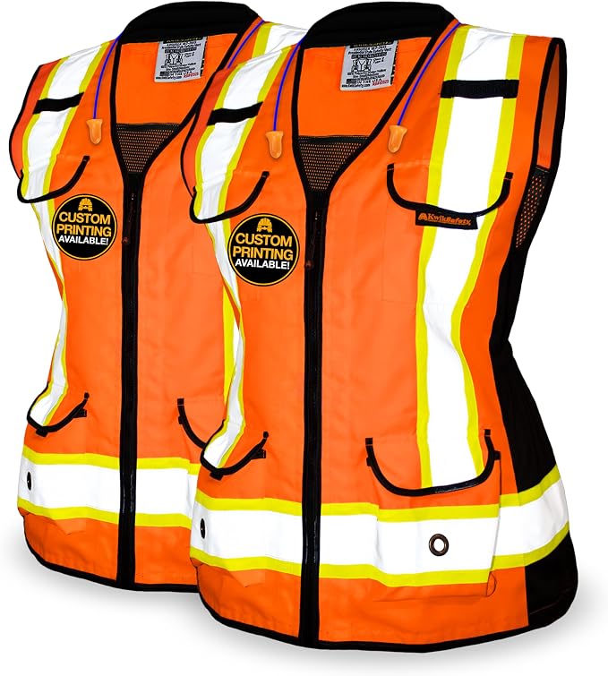 KwikSafety - Charlotte, NC - GODMOTHER (LOOSE FIT) Class 2 & Class 3 Safety Vest for Women [TABLET POCKET] ANSI OSHA