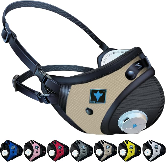 RZ Mask RZM3 - Patented Dust Mask w/ 99.9% Carbon Filtration, Anti Fogging, 360° Seal with 3 Straps, 50% Better Breathability
