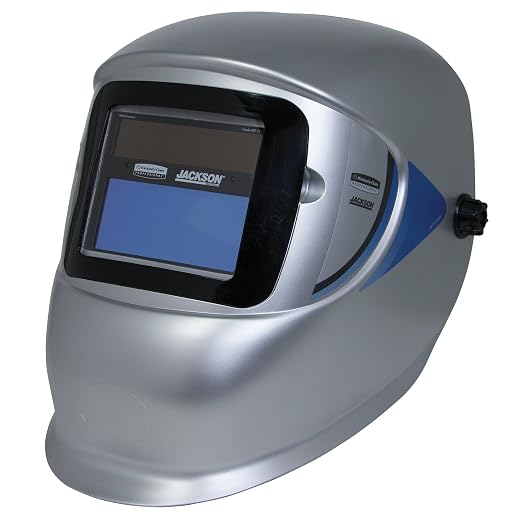 Jackson Safety Element Variable ADF Helmet, Solar Powered, Shade 9-13, Sensitivity and Delay Adjustments, 4 / Case, 23282, Gray
