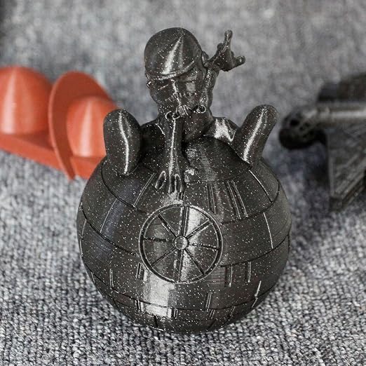 Polymaker Panchroma Galaxy PLA Filament 1.75mm 1kg, Dark Grey | Neatly Wound Glitter PLA for Easy Print & Smooth Feeding, Compatible with Bambu Lab & Most 3D Printers
